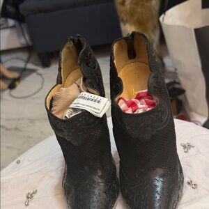 Christian Louboutin Elegant Black Ankle Booties